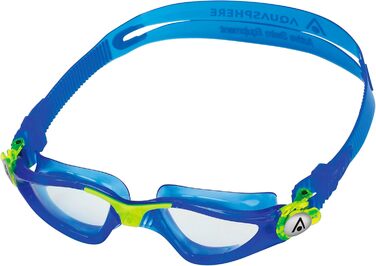 Дитячі плавальні окуляри Aquasphere Kayenne JR з UV-захистом, силіконовим ущільненням, антифогом та захистом від протікання, для хлопчиків і дівчаток від 6 років, жовто-сині, універсальний розмір
