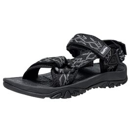 Чоловічі сандалі для туризму та відпочинку Trekking Sandalen 44 EU, чорні. Нековзні, зручні спортивні сандалі для пляжу та активного відпочинку.