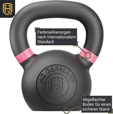 Гиря HQ Germany порошкове покриття, цільнолита, 8 кг, стартовий набір, ±2% вага