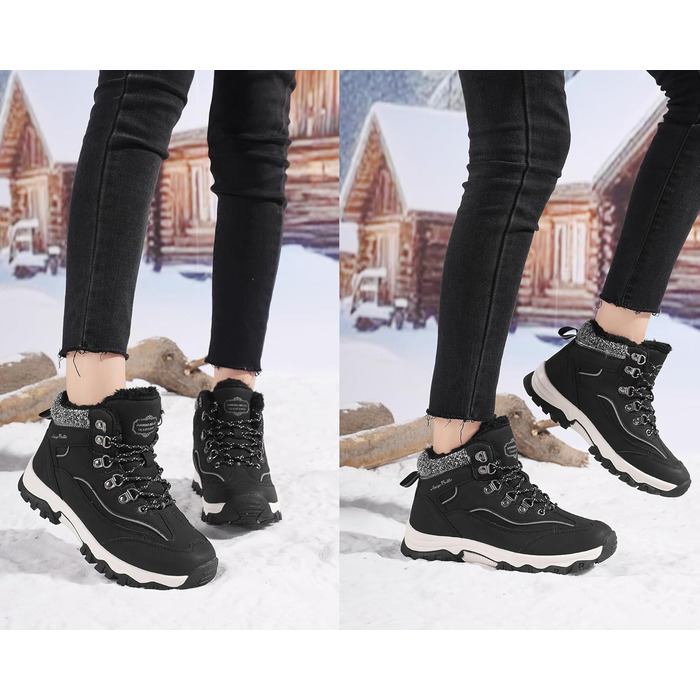 Чобітки зимові жіночі ARRIГО BELLO - зимові черевики, робочі чобітки, для роботи та хобі, 36-41, чорний