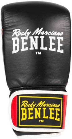 Боксерські рукавички Benlee Rocky Marciano шкіряні, унісекс, чорні/червоні, XL