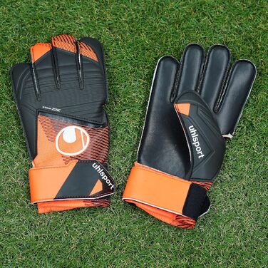 Воротарські рукавички Uhlsport Starter Resist+ для юніорів, унісекс, флуоресцентно-оранжеві/чорні/білі, футбольні