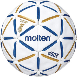 Гандбольний м'яч Molten d60 Pro без смоли, IHF, вологостійка PU поверхня, для залу, латексна камера