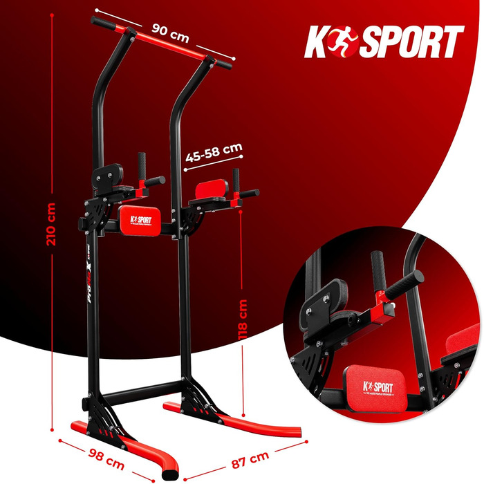 K-Sport Power Tower: турнік, бруси та силовий комплекс для дому | Макс. вага 150 кг