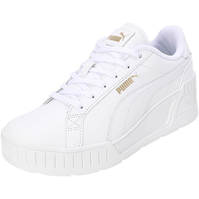 Жіночі футбольні бутси PUMA Karmen Wedge White (40.5 EU, White/White/Gold)