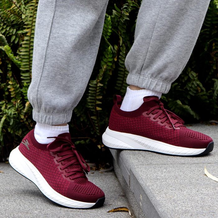 Жіночі спортивні кросівки для бігу та повсякденного носіння, легкі, дихаючі, модна модель (38 EU, Бордовий)