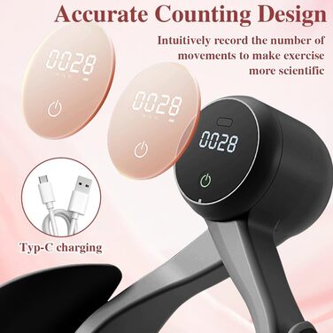 Тренування тазового дна Oberschenkel: пристрій для тренування м'язів стегон, тазу та ніг для дому, чорний