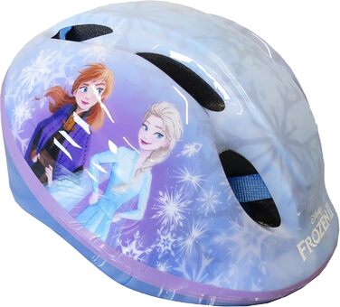 Дитячий велосипед Atlas Frozen 12 дюймів для дівчаток, з кошиком, ляльковим сидінням, захисними крилами та шоломом, блакитний