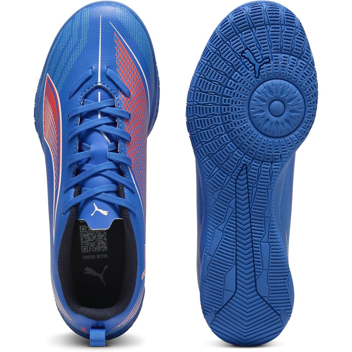 Дитячі футбольні бутси PUMA Ultra 6 Play It Jr (35 EU, Ultra Blau Puma Weiß Leuchtend Rot)