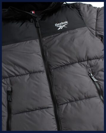 Куртка чоловіча Reebok Rbk Heavy Puffr V2, утеплювач – штучний пух, колір оливковий/листя, розмір S