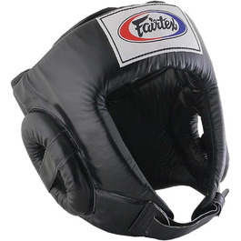 Захисний шолом Fairtex HG1 чорний для Муай Тай, розмір L, для змагань