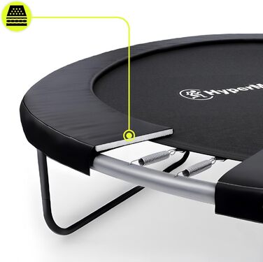 Трамплін гірчатий Hypermotion Outdoor для дітей 244/305/366/430/487 см - швидковисихаючий, водостійкий, з чудовою пружністю. Ідеальний для саду (діаметр 487 см).