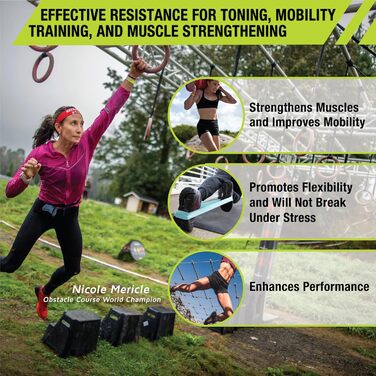Гумові еспандери Pro-Tec Athletics (легкі, середні, важкі) для фітнесу та силових тренувань - для чоловіків і жінок