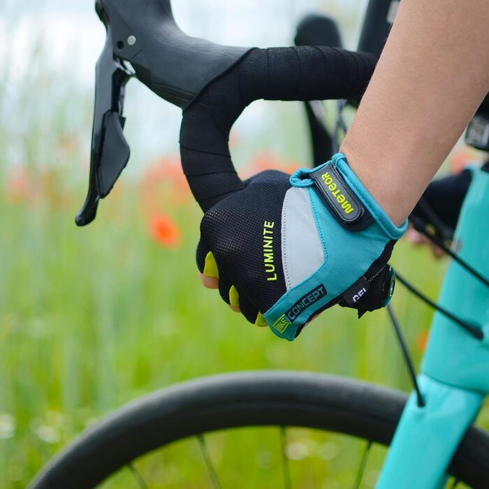 Рукавички Meteor Radhandschuhe MTB Green для гірського велосипеда (XXS, темно-зелений/зелений)