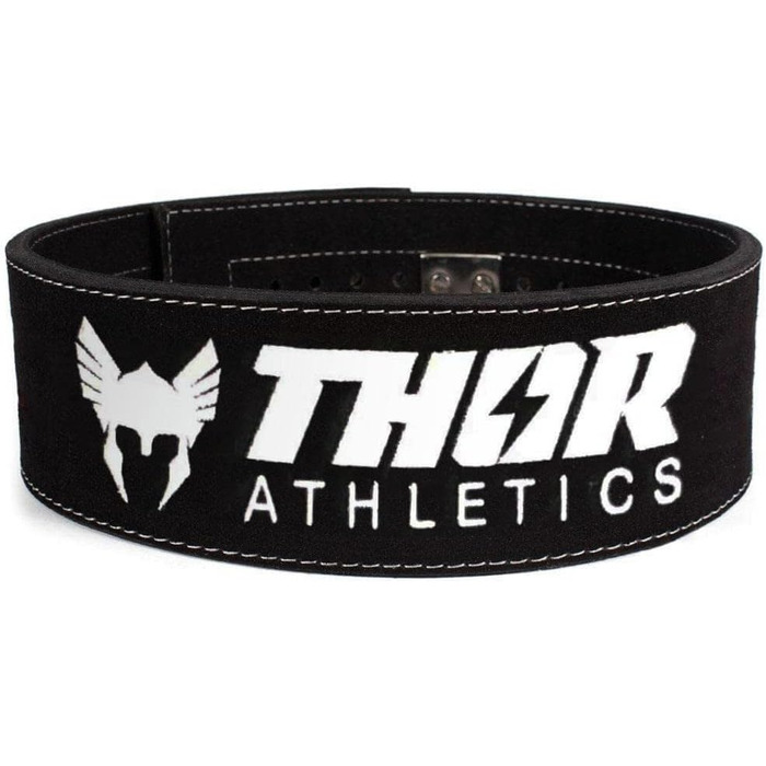 Пояс для пауерліфтингу Thor Athletics L, чорний, для присідань і станової тяги, бодібілдинг, важка атлетика