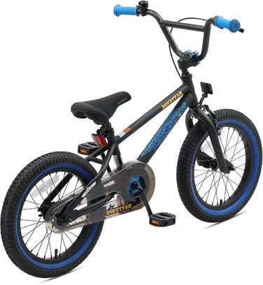 Дитячий велосипед BIKESTAR для хлопчиків і дівчаток від 3 до 6 років, 12/16/20 дюймів, BMX фрістайл, тестування без ризику