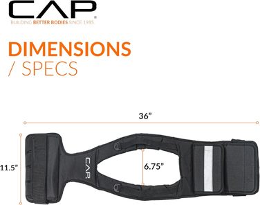 Жилет-вантаж для фітнесу CAP Barbell 13.6 кг, чорний - для жінок та чоловіків