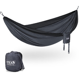 Гамак Eno Unisex DN011, колір Морський пісок/Сірий, універсальний розмір (Вугільний/Чорний)