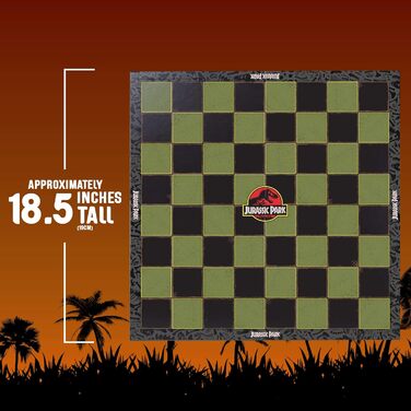 Шахи Jurassic Park – тематичний набір шахів з фігурами динозаврів, сувенірний подарунок для фанатів Юрського періоду