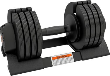 Регульовані гантелі SPORTNOW 3.5-20 кг / 7-24 кг з підставкою, неслизькі ручки, комплект гантелей з пластику для дому та фітнес-залу