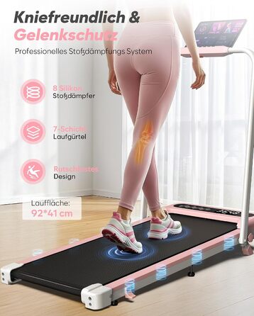 Складана бігова доріжка Cardirun 6-в-1 для дому та офісу, Walking Pad з регулюванням нахилу, 3.0 л.с., LED-дисплей, витримує до 150 кг, без встановлення