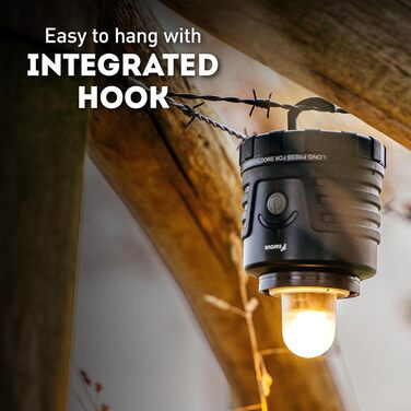 LED ліхтар для кемпінгу Favour Adventurer 1300 Lumen, IP64, регулювання яскравості, змінна колірна температура, акумуляторний, зелений