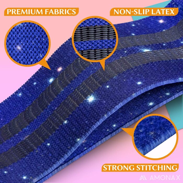 Фітнес-гумки для жінок Amonax, набір еластичних стрічок для тренувань, фітнес-обладнання для дому, срібна (L)