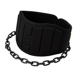 Гірчальний пояс для підтягувань та віджимань з карабіном, пояс для важкої атлетики, пояс для додаткової ваги, аксесуар для фітнесу, бодібілдингу, силових тренувань вдома та в залі (Чорний)