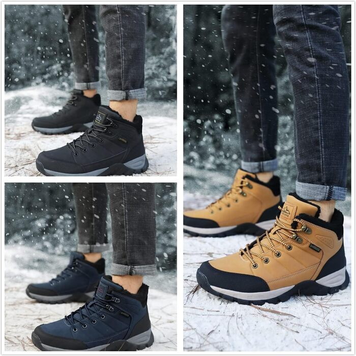 Чоботи зимові чоловічі Arrigo Bello, теплий водонепроникний черевик для хайкінгу та трекінгу, зелений, розмір 41-46