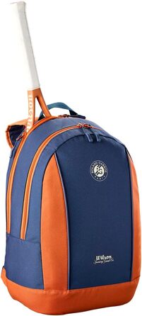 Рюкзак тенісний Wilson Roland-Garros Team Junior Navy/Clay для 2-х ракеток з відділенням для ноутбука та замком