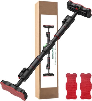 Кімнатна турнік MonkeyTail для дверного прорізу 72-95 см, без свердління, з 360° замком та PVC-килимком, вантажопідйомність 150 кг, багатофункціональний турнік