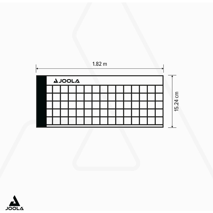 Сітка для настільного тенісу JOOLA Avanti – регульована висота, металева сітка, швидкий монтаж, темно-сірий колір