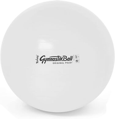 Гімнастичний м'яч PEZZI Original Standard 65 см, білий, спеціальна серія