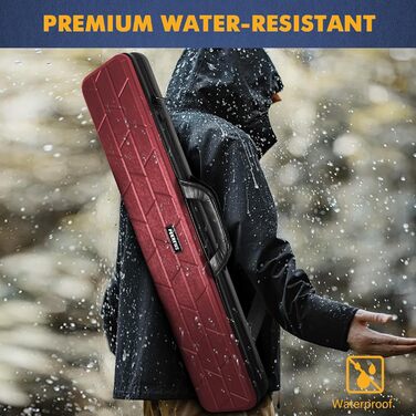 Чохол для більярдного кия Pool-Queue-Tasche: міцний кейс на 10 київ з м'якою шкіряною ручкою та плечовим ременем, для перенесення, чоловічий, однотонний (Getaway Solids)