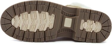 Черевики для туризму та зимові черевики ANJOUFEMME для жінок, водонепроникні та теплі зимові черевики для активного відпочинку, трекінгу та зимових прогулянок (42 EU, A19 Pelzbeige)