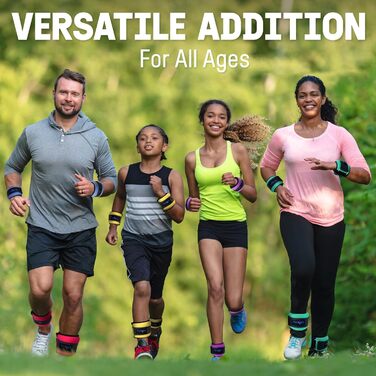 Набір манжет для ваги з неопрену Yes4All (0.9-4.5 кг) - унісекс для ходьби, калістеніки та ваги