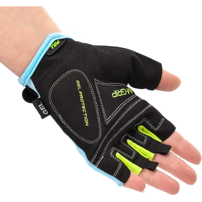 Рукавички Meteor Radhandschuhe MTB для гірського велосипеда, чоловічі/жіночі, для дітей, зелені/сині