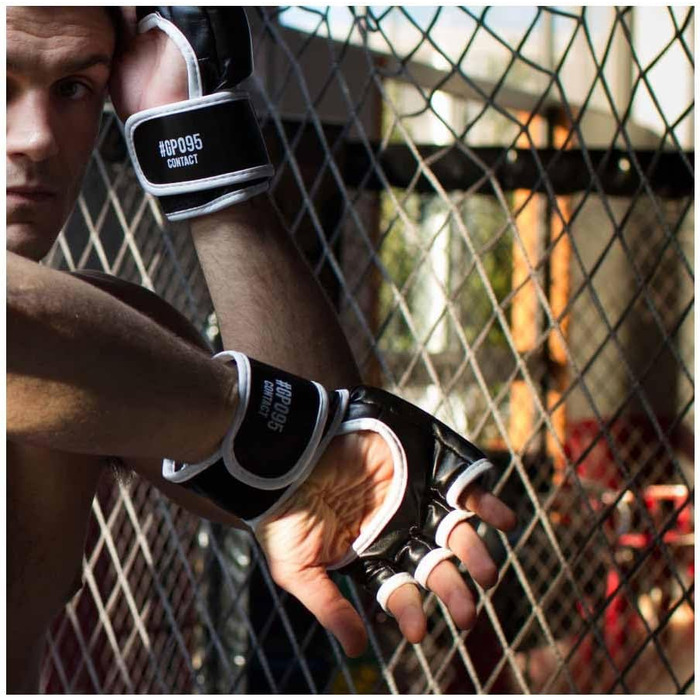 MMA рукавички Contact червоно-чорні для тренувань