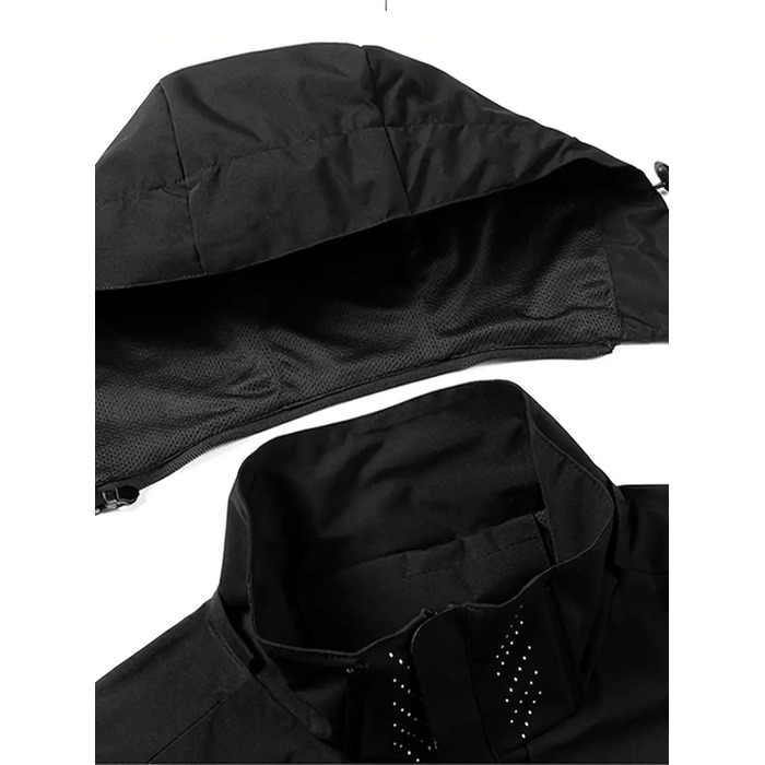 Чоловіча куртка: водонепроникна вітрозахисна софтшел куртка Boberjack з камуфляжного матеріалу (XL, 6292, чорний)