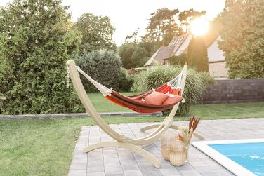 Гамак AMAZONAS Paradiso XXL Комфортний, теракотовий, ручної роботи (Бразилія), 250x175 см, до 200 кг, для одного користувача