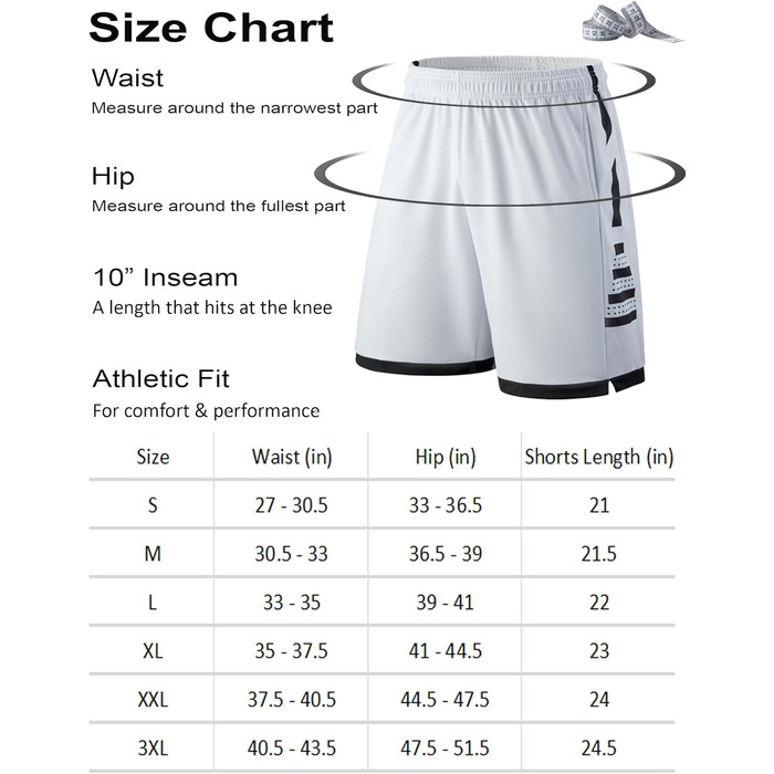 Шорти чоловічі спортивні Liberty Imports з сітки з кишенями, чорно-білі