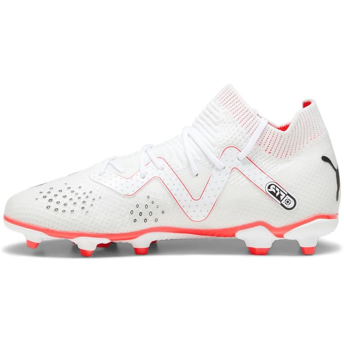 Дитячі футбольні бутси PUMA Future Pro FG/AG для підлітків (2 Little Kid, білий, чорний, Fire Orchid)