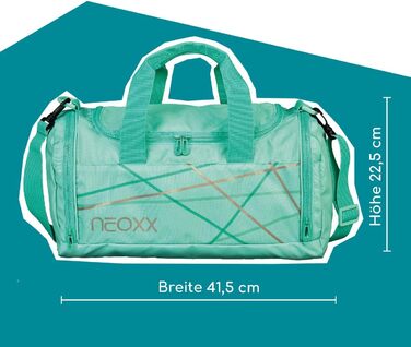 Дитяча спортивна сумка Neoxx Champ Mint для школи та тренувань, для одягу і взуття