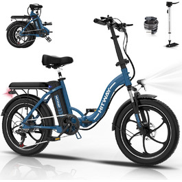 Електровелосипед HITWAY BK6SL 20x3.0, 250W, 36V/13Ah, 7 швидкостей, складаний алюмінієвий Pedelec