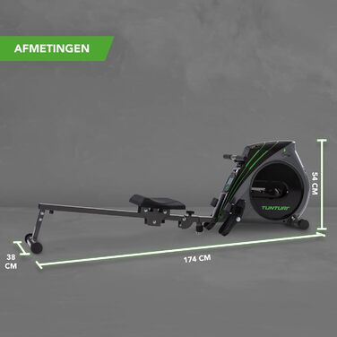 Гребний тренажер Tunturi Cardio Fit R20 для дому, складаний, компактний