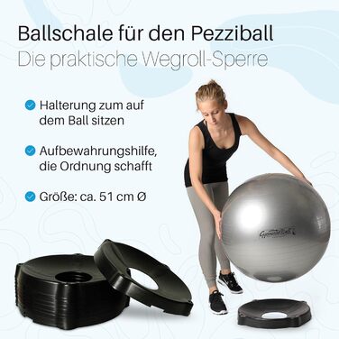 Фітбол Pezziball MAXAFE 75 см з підставкою та насосом, мідний, для фітнесу та йоги