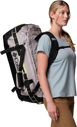 Унісекс спортивна сумка-даффл Columbia Landroamer 60L, Flint Grey/Black/Citron Haze