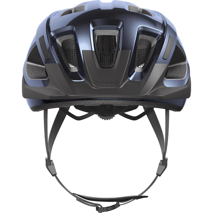 Велошолом ABUS Aduro 3.0 LED для міста та спорту, з заднім ліхтарем, розмір M (52-58 см), синій (Midnight Blue), для жінок і чоловіків