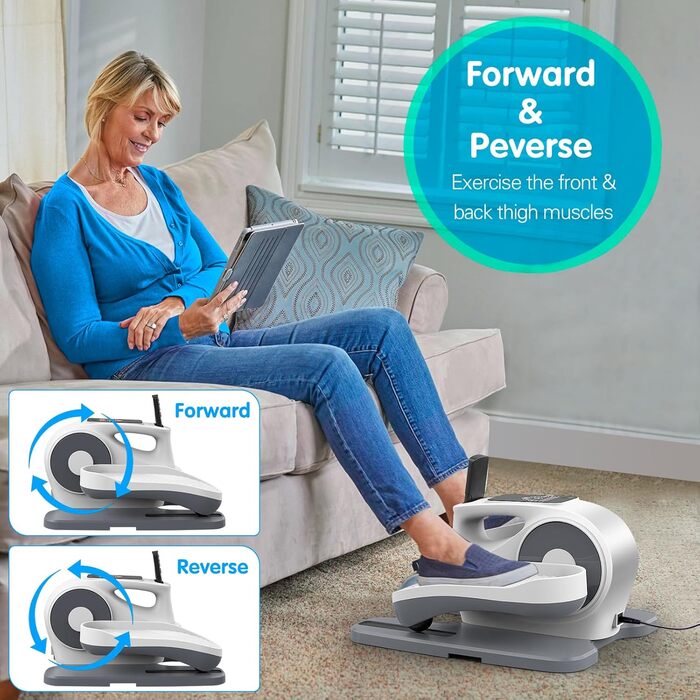 Електричний еліптичний тренажер Mini Crosstrainer для дому з екраном та пультом керування