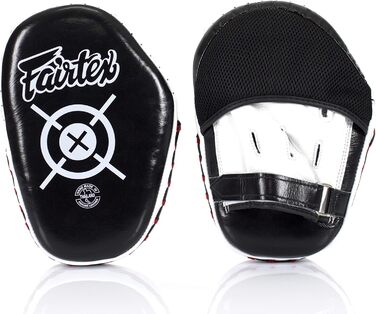 Боксерські рукавички Fairtex Aero Focus FMV11 для муай-тай, боксу, кікбоксингу та MMA, чорні/білі